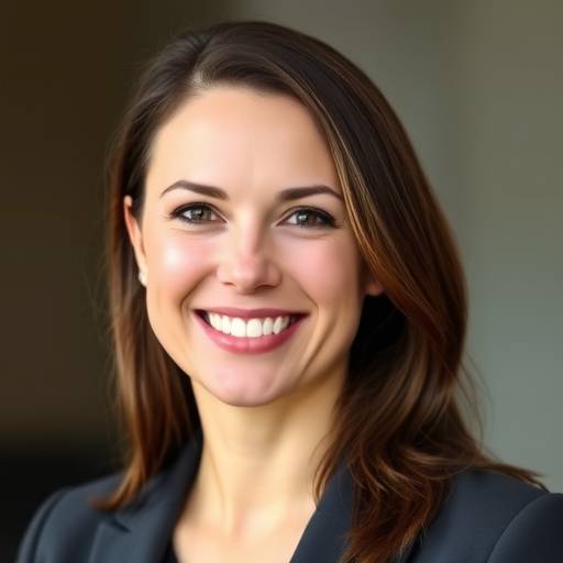 Headshot of Amelia Rossi, the founder and CEO of Urban Escapes, a smiling woman with shoulder-length brown hair wearing a professional blazer.